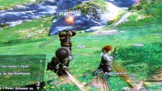 GoHaRu Final Fantasy XIV Gameplay combat [upl. by Yeslaehc112]