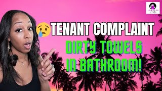 😱 Airbnb TENANT COMPLAINT DIRTY BATHROOM TOWELS [upl. by Fisk153]