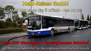 Sound Bus MAN A20 Lions City Ü NÜ323 von HeldReisen GmbH  HM OQ 22 ZF Ecomat [upl. by Anid79]