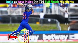 India vs West Indies 4th T20 Full Match Highlights [upl. by Alyak]