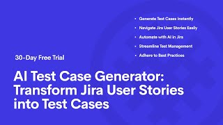 AI Test Case Generator Transform Jira User Stories into Test Cases [upl. by Oicnedurp]