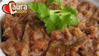 Frijoles refritos sin aceite Recetas Light Las Recetas de Laura Low Fat Refried beans [upl. by Kathy]