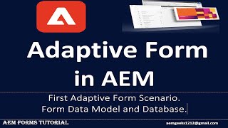 AEM Forms 4  Adaptive form in aem [upl. by Alleb]