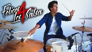 FELICES LOS 4 SALSA  Maluma feat Marc Anthony DRUM COVER [upl. by Eibbed]