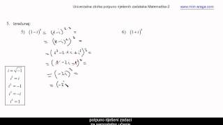 kompleksni brojevi vježbabr2  potpuno riješeni zadaci  Matematika 2  instrukcije [upl. by Euqinot62]