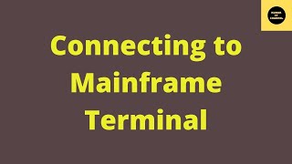 How to Connect to Mainframe Terminal 3270 [upl. by Esinek710]