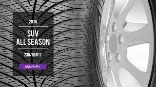 2018 SUV All Season Tire Test Results  23560 R17 [upl. by Drofdarb]