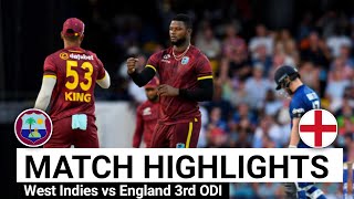 West Indies vs England 3rd ODI Match Full Highlights 2024  WI vs ENG 3rd ODI 2024 Highlights [upl. by Aivatnahs]