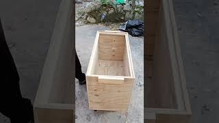 Caja de almacenamiento fácil rápido y económico woodworking cajas almacenamiento baul diy fyp [upl. by Ilocin]