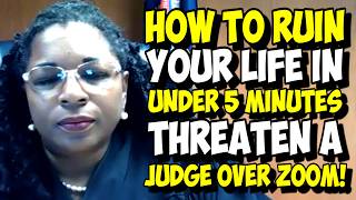 Male Karen Threatens To HANG JUDGE Outside Of Her Courtroom Sovereign Citizens In Court [upl. by Krysta]