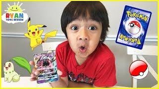 POKEMON CARDS OPENING Booster Box Moonlight Rare cards with Ryan ToysReview [upl. by Gulick]