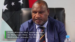 Prime Minister Marape addresses nation on public service payroll issue [upl. by Aztinaj976]