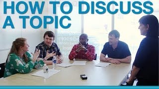 How to discuss a topic in a group [upl. by Alaehcim966]