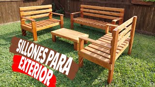 Como HACER SILLONES RÚSTICOS para EXTERIOR Paso a Paso [upl. by Scot666]