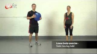 Foot Ankle amp Knee Exercises using the 66fit Wobble Cushion  Part 1 [upl. by Evilc]