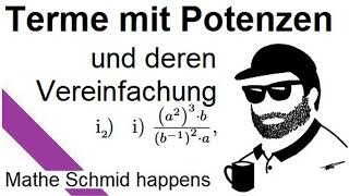 Eine Anwendung der Potenzgesetze 1b und 3  Mathematik beim Mathe Schmid [upl. by Jordain]