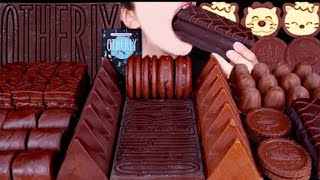 Jimmy ASMR chocolate ice cream candy toblerone cake dessert Mukbang bites only [upl. by Arreik917]