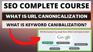 SEO Full Course 19  What is URLs Canonicalization in SEO  What is Keyword Cannibalization in SEO [upl. by Eillim]