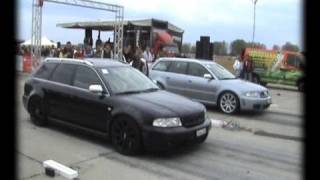 Audi RS4 Vs Audi RS4 Drag Race 14 Mile [upl. by Concoff751]