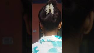 Hair style hack for long hair ytshorts hairstyle viralshorts shortsfeed bunlonghair [upl. by Sorenson]