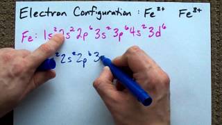 Electron Configuration of Fe2 and Fe3 [upl. by Ardnaet]