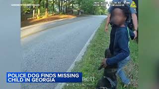 Georgia missing child with autism found by police dog [upl. by Sadiras91]