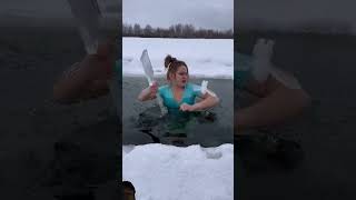 Ice Fly ice water mermaid fishing lake icequeen winter [upl. by Arezzini]