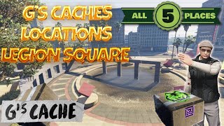 Gs Cache Locations Legion Square  GTA Online Gs Cache locations guide [upl. by Lraed]