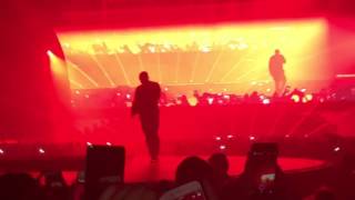 Travis Scott FALLS Through Stage At Drakes Concert [upl. by Amitaf]