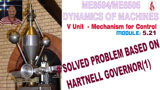 Solved Problem based on Hartnell Governor1 DOM521 Dynamics of Machine in Tamil [upl. by Line345]