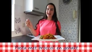 Pasta met broccoli en gehakt  Recept  Koken met Marielle [upl. by Kailey]