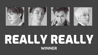 REALLY REALLY  WINNER 【和訳  カナルビ  歌詞  日本語字幕】 [upl. by Sosanna665]