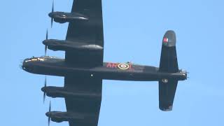 Battle of Britain Memorial Flight Lancaster Teignmouth Airshow 2023 [upl. by Amelita]