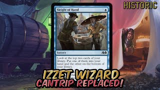 Izzet Wizard  Sleight of Hand REPRINT Best Cantrip In Historic  Historic BO3 Ranked  MTG Arena [upl. by Annatnom]