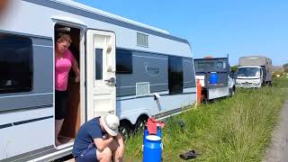 Traveller Family stopped off near Settle today on their way to Appleby [upl. by Corbin]