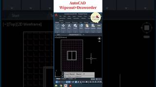 AutoCAD  WipeoutDraworder  autocadtips autocad2d autocadtutorial cadcareer autocad [upl. by Constanta]