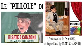 Le quotPILLOLEquot quot di RISATE e CANZONIquot  Anticipazione sito web su BEPPE BUZZI voghera teatro [upl. by Sug]