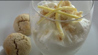 LEMON SYLLABUB with AMARETTI MACAROONS  Nickos Kitchen [upl. by Awjan]