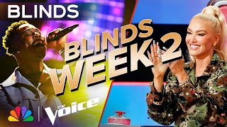 Unbelievable Blind Auditions from Week 2  The Voice  NBC [upl. by Riocard]