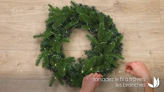 DIY couronne sapin naturel Noël eucalyptusTruffaut [upl. by Lissy612]