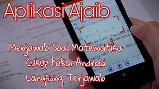 Cara Menyelesaikan Soal Matematika Tanpa Mikir Dengan Android  Photomath [upl. by Scherman908]