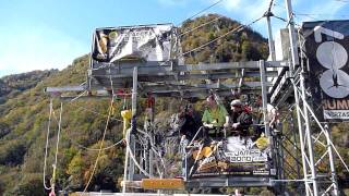 Swiss Bungee Jumping at Verzasca Dam  James Bond 007 Golden Eye Bungee Jump [upl. by Nalod]