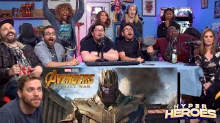 Marvel Studios Avengers Infinity War  Official Trailer Reaction [upl. by Descombes]