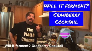 Will it ferment Cranberry Cocktail [upl. by Esyahc110]