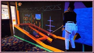 ATTEMPTING TO BREAK OUR MINI GOLF HOLE IN ONE RECORD  Brooks Holt [upl. by Reta]