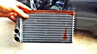 radiateur de chauffage Mégane Scénic  فك وتصليح وتركيب رديتر التدفئة داخل السيارة ميجان [upl. by Ellenig]