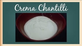 Crema chantilly receta casera  Recetas de Reposteria [upl. by Melli]