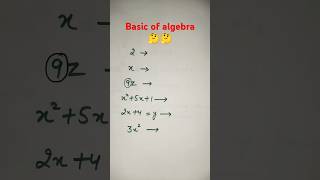 Basic of Algebrashortsmathsviralreels [upl. by Ayocat]