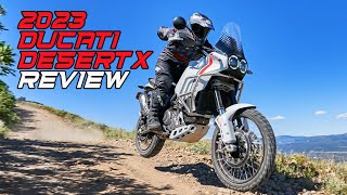 2023 Ducati DesertX Review  First Ride [upl. by Busey326]