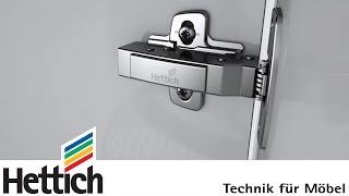 Sensys the designer hinge with integrated Silent System made by Hettich [upl. by Afnin733]